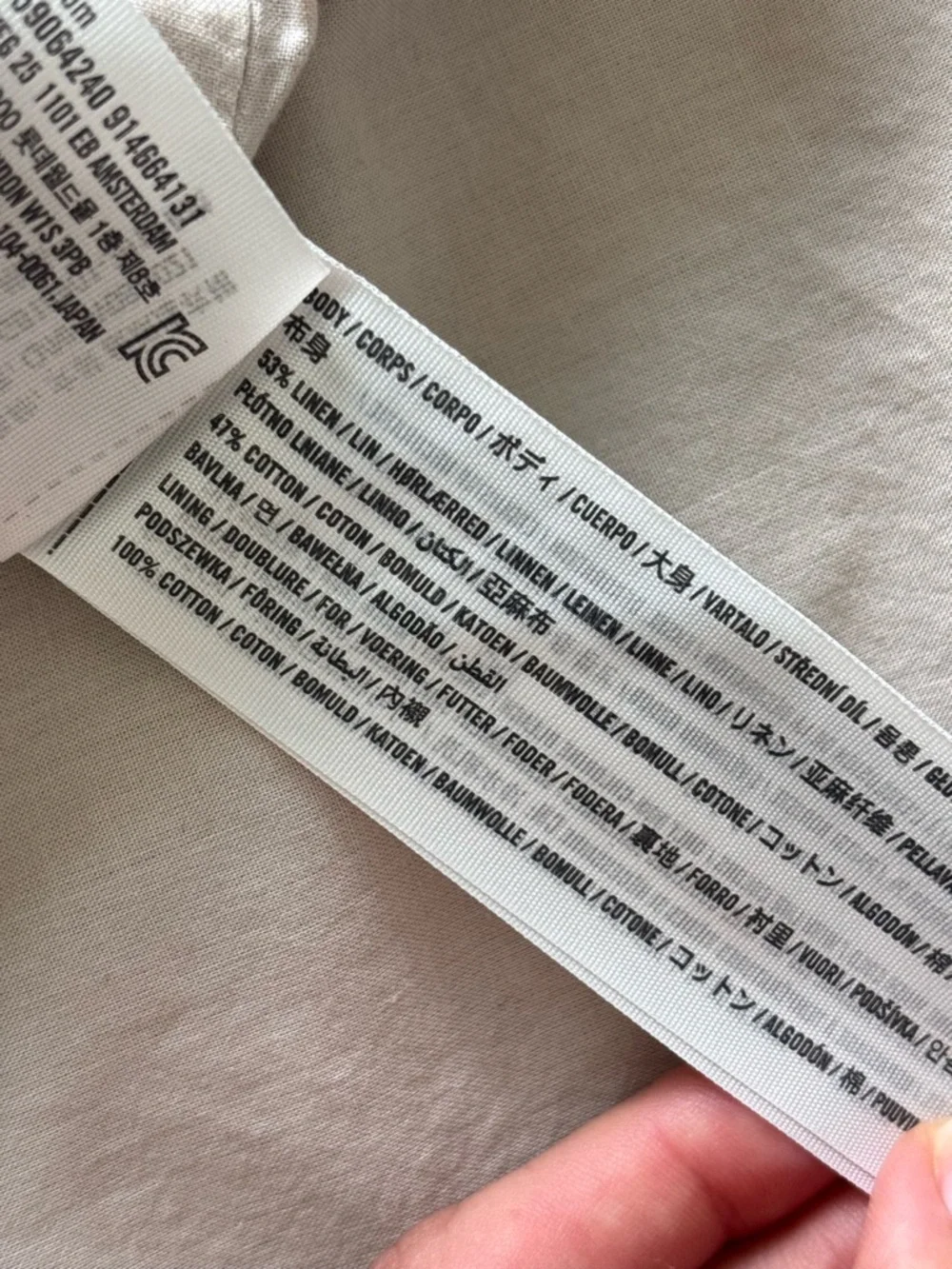 Abercrombie Linen Vest Dress Cotton Neutral Button Front Minimalist Size Small - Picture 8 of 10